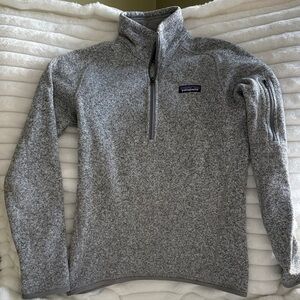 Patagonia Heathered Gray Fleece Better Sweater Pullover- women’s small